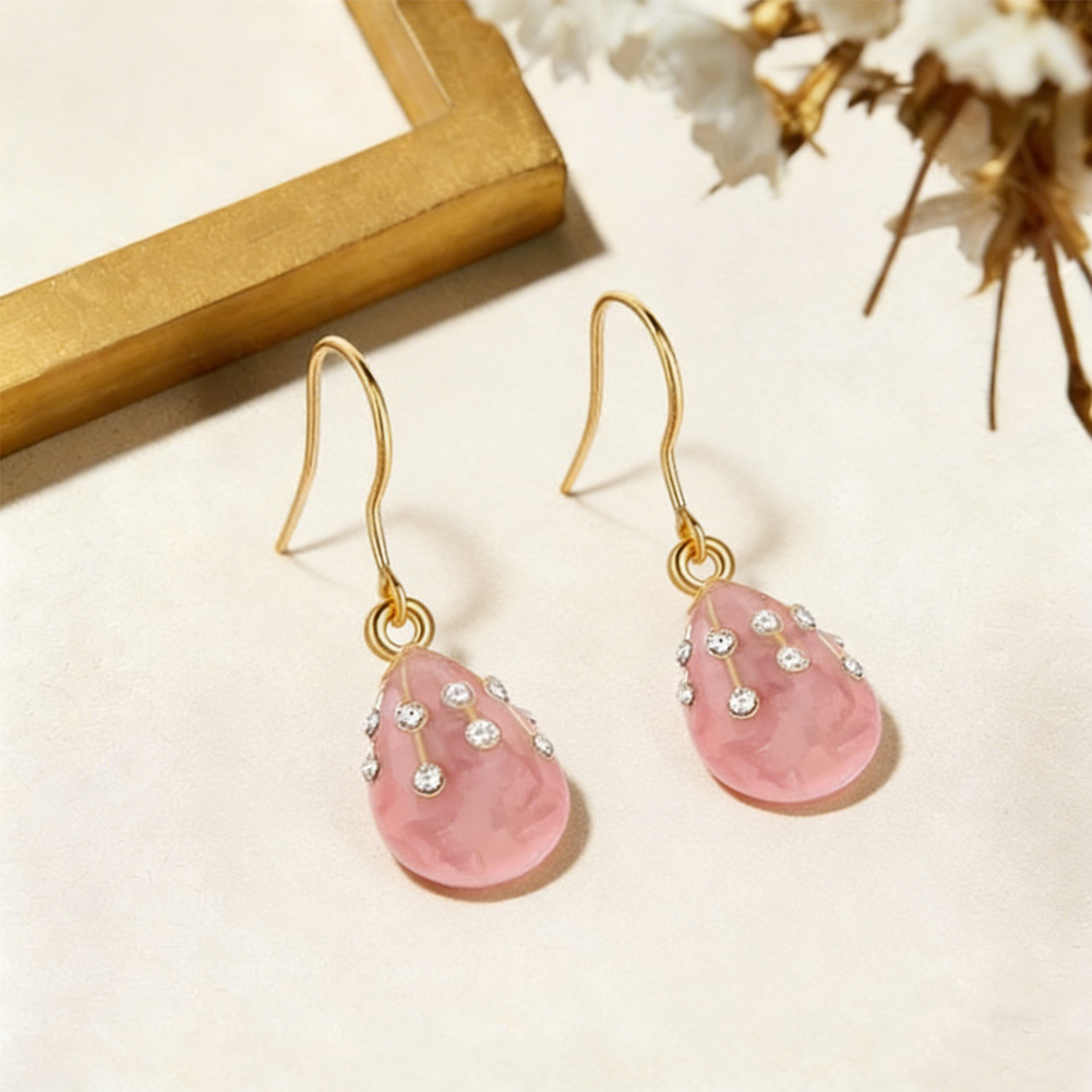Simple Enamel Egg Earrings