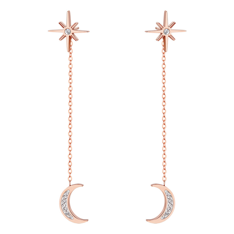 Star and Moon Earrings