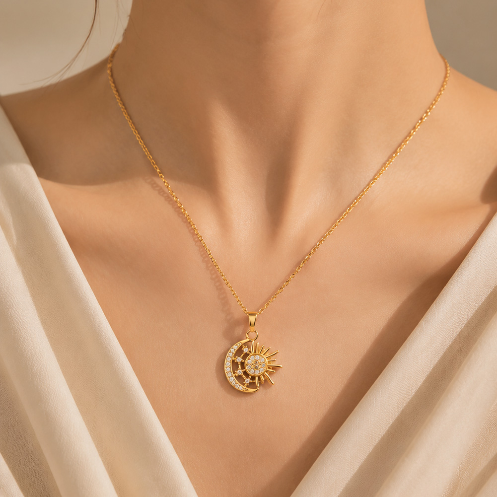 Star and Moon Necklace