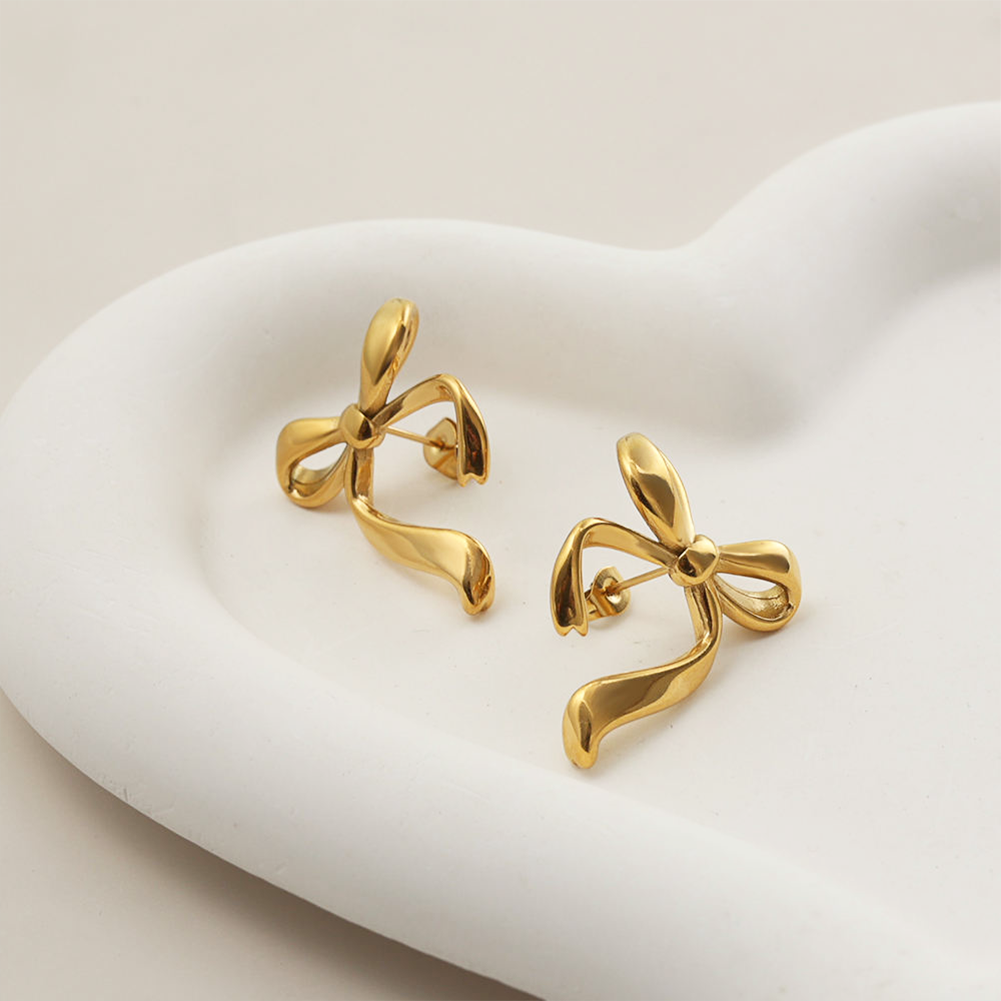 Steel Bow Earring