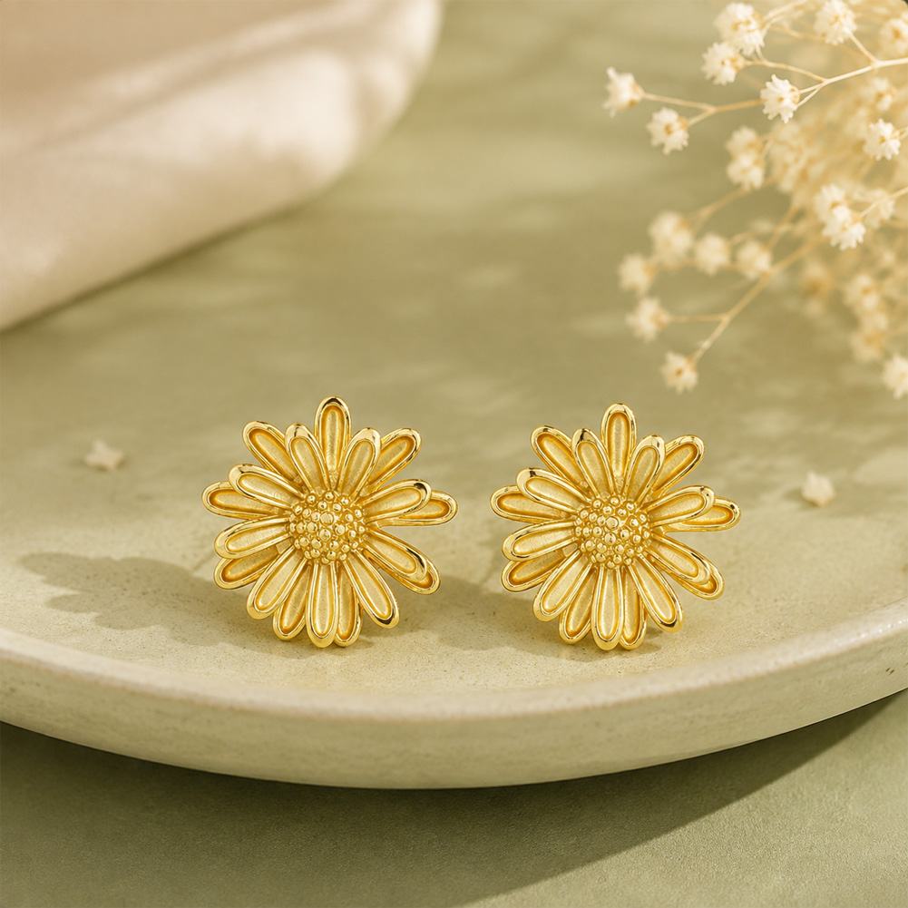 Sunflower Stud Earrings