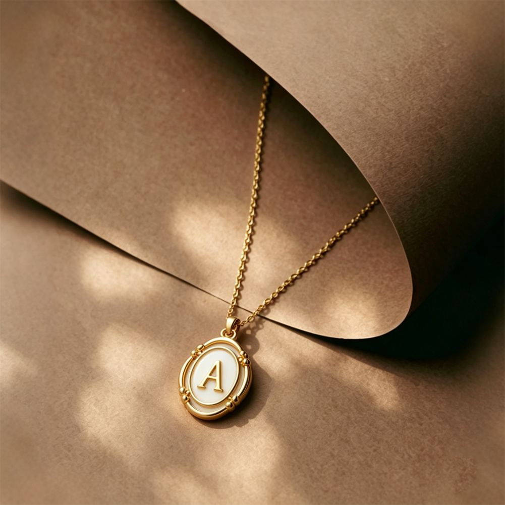 Various letter necklaces