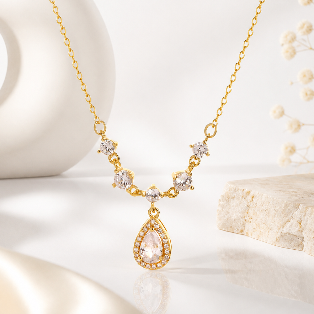 Water Drop Zircon Pendant