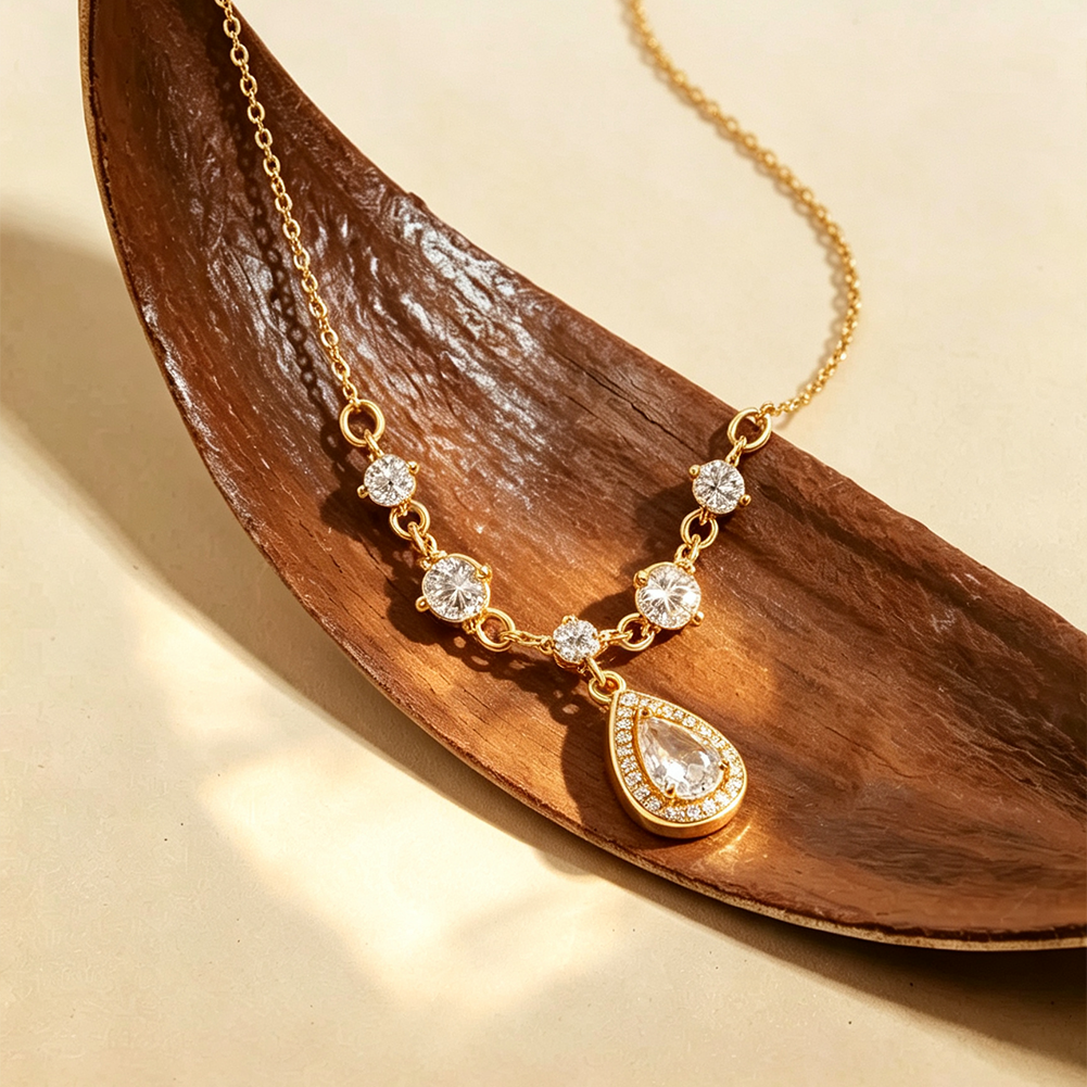 Water Drop Zircon Pendant