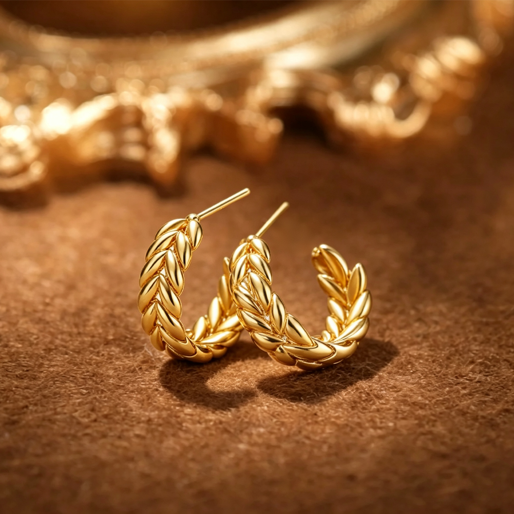 Wheat ear earrings