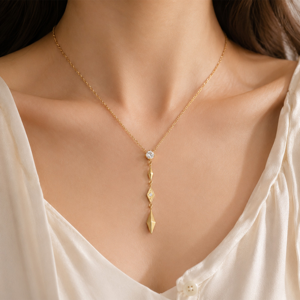 Y-shaped necklace
