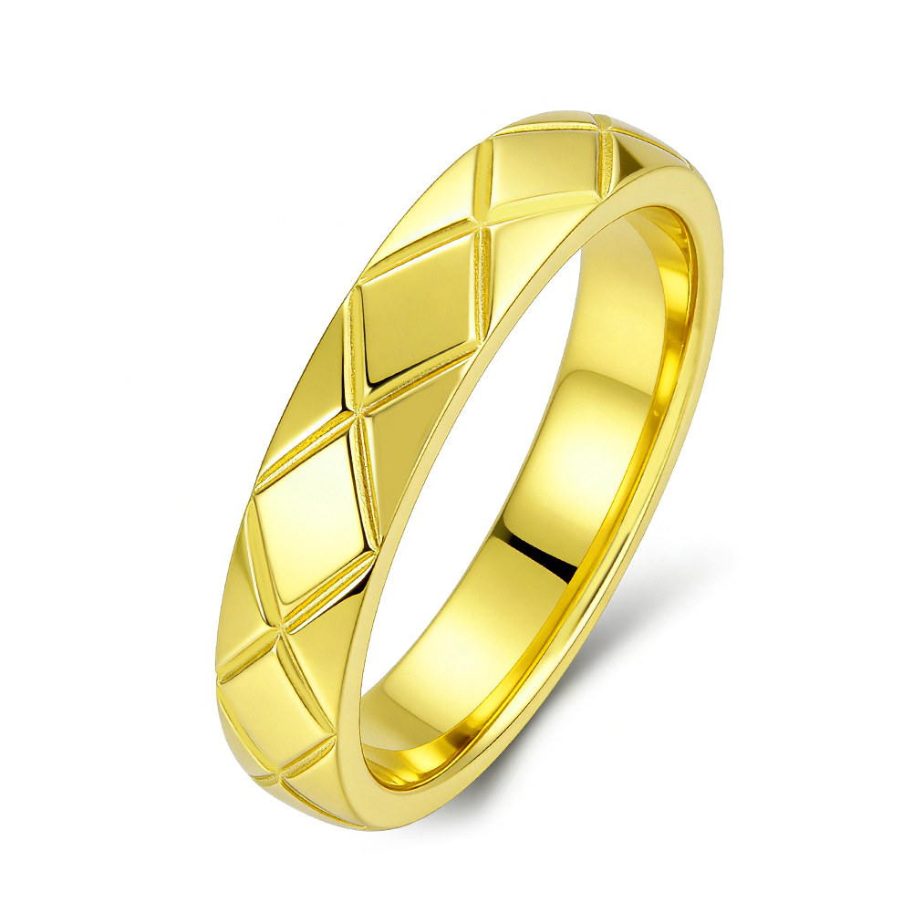 diamond pattern ring