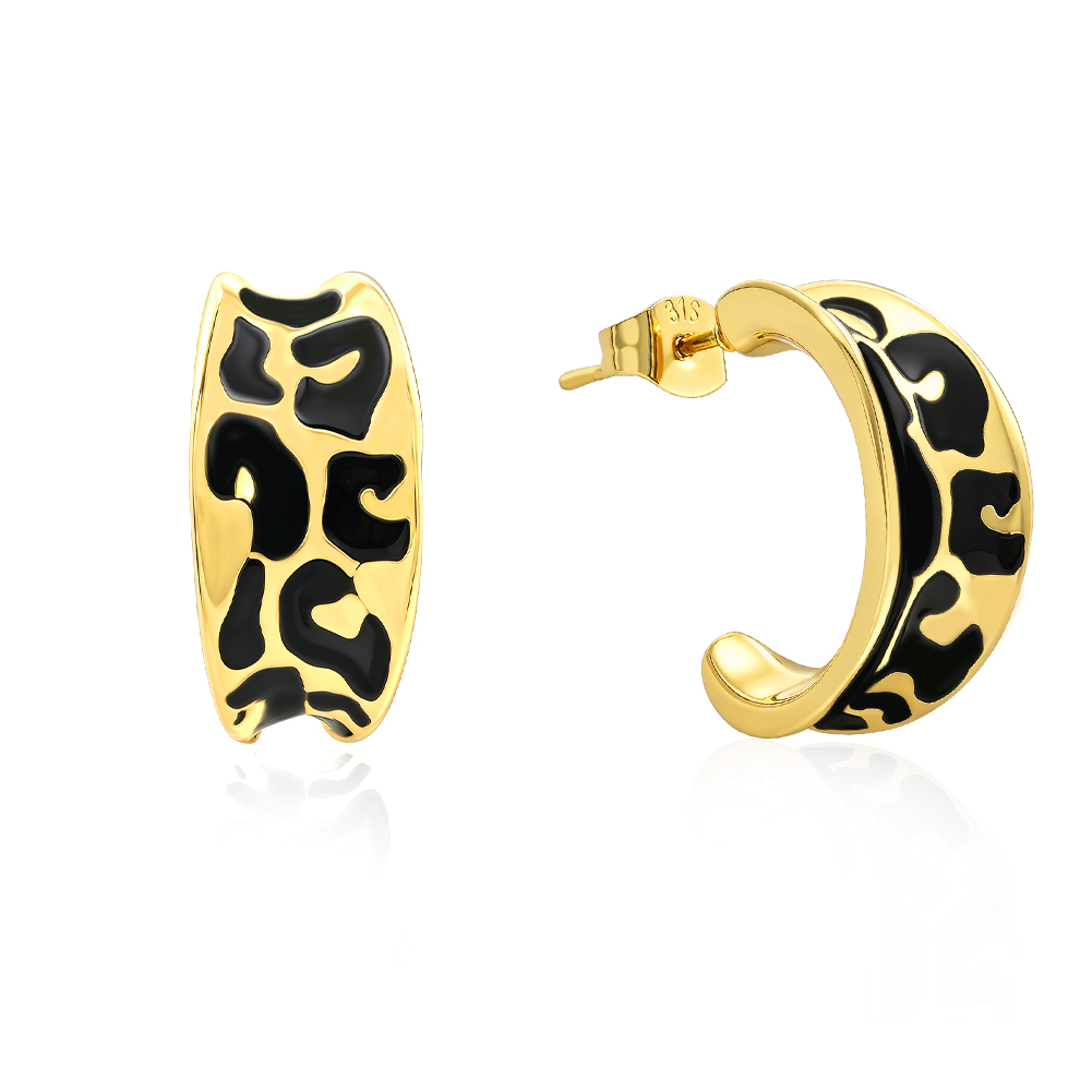 enamel stud earrings