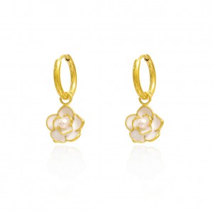 floral dangle earrings