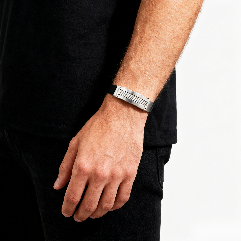 men's silicone wristband