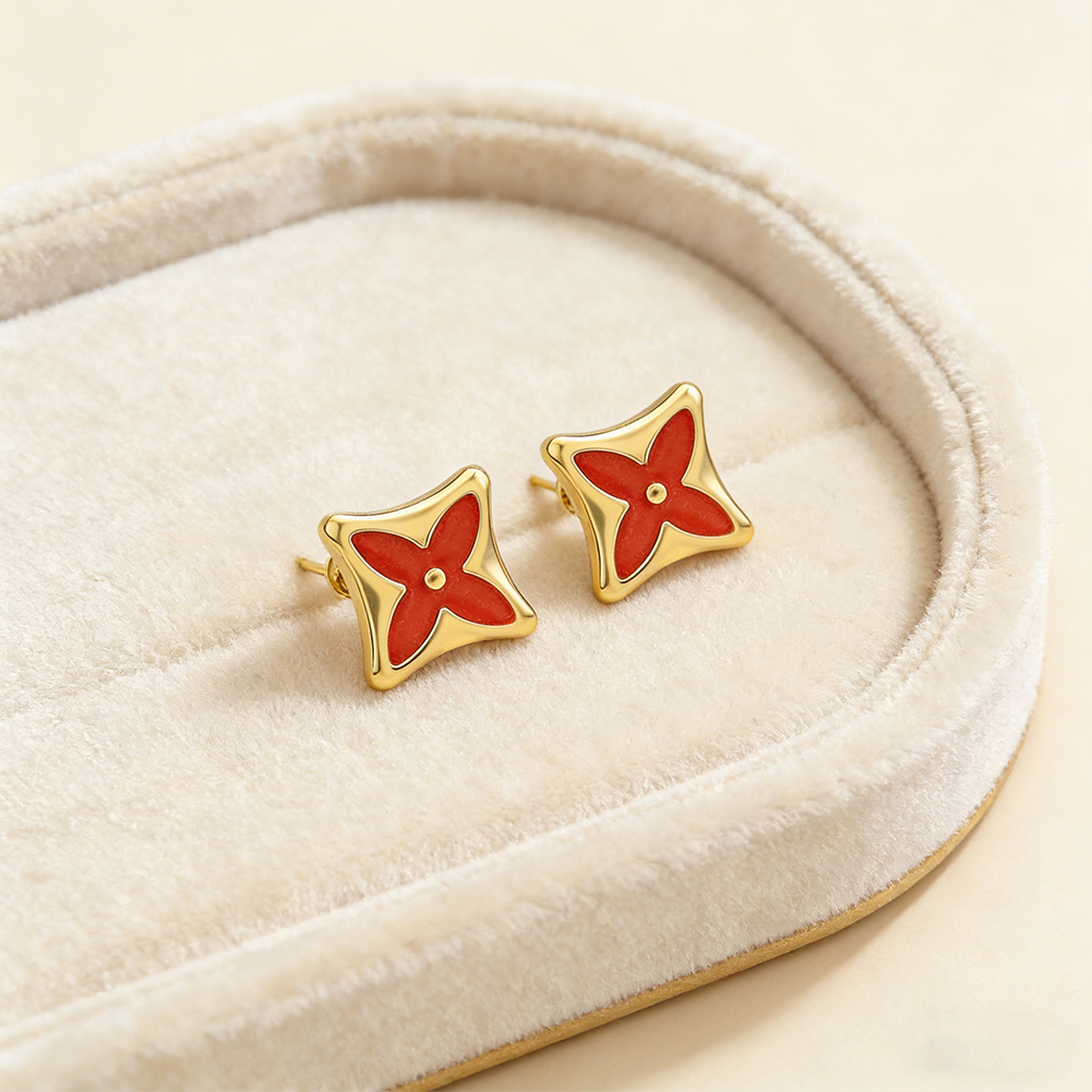 metal stud earrings