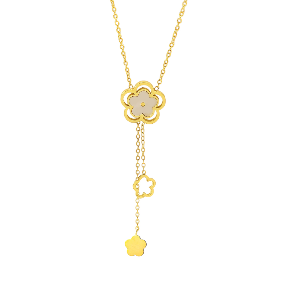 shell inlaid necklace