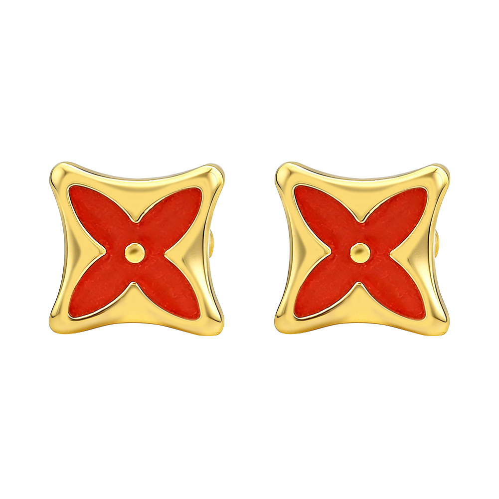 small clover earrings