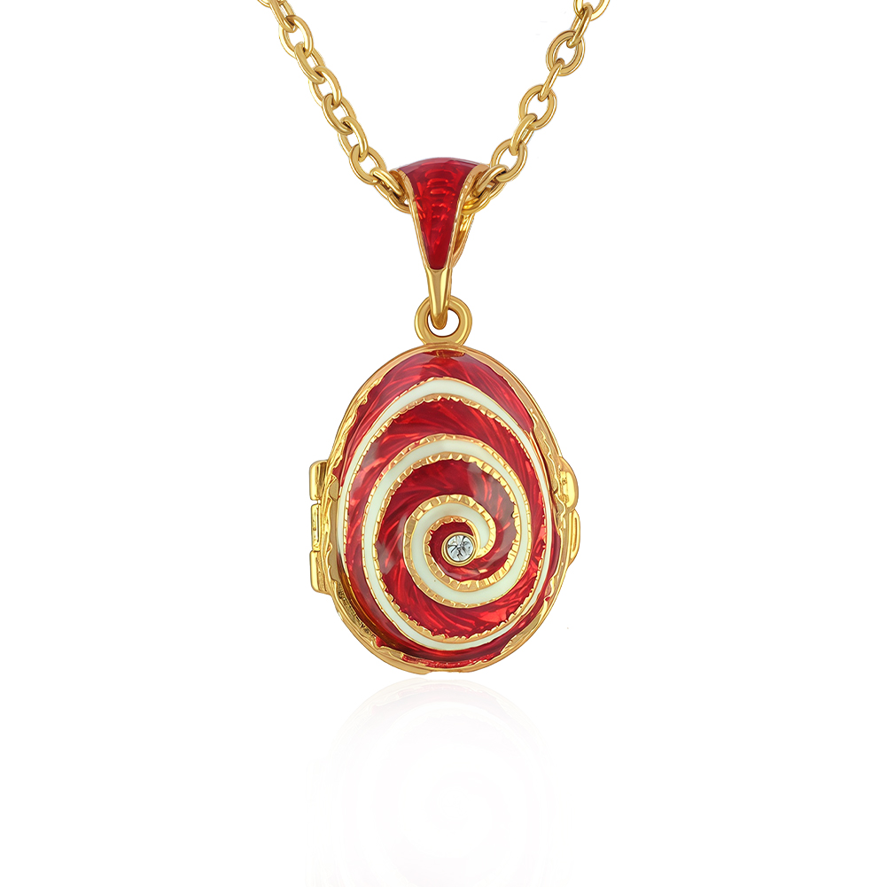 spiral egg necklace