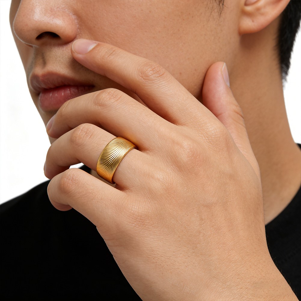 spiral pattern gold jewelry