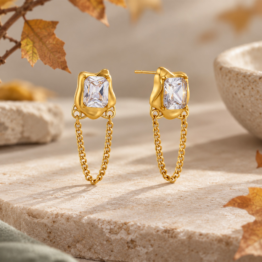 zircon earrings
