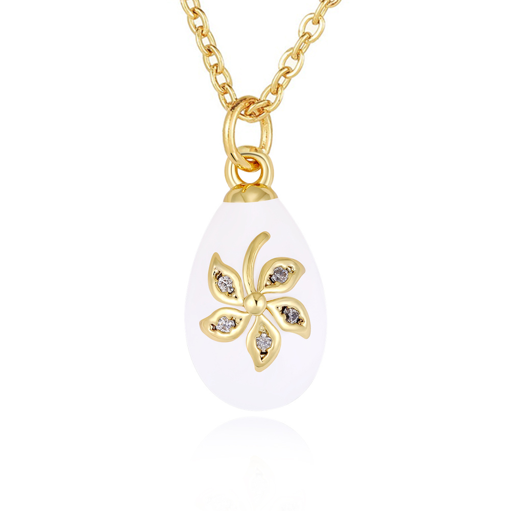 luxury enamel egg pendant