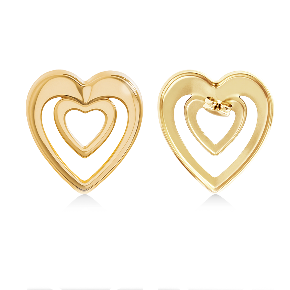 Ladies' heart-shaped earrings