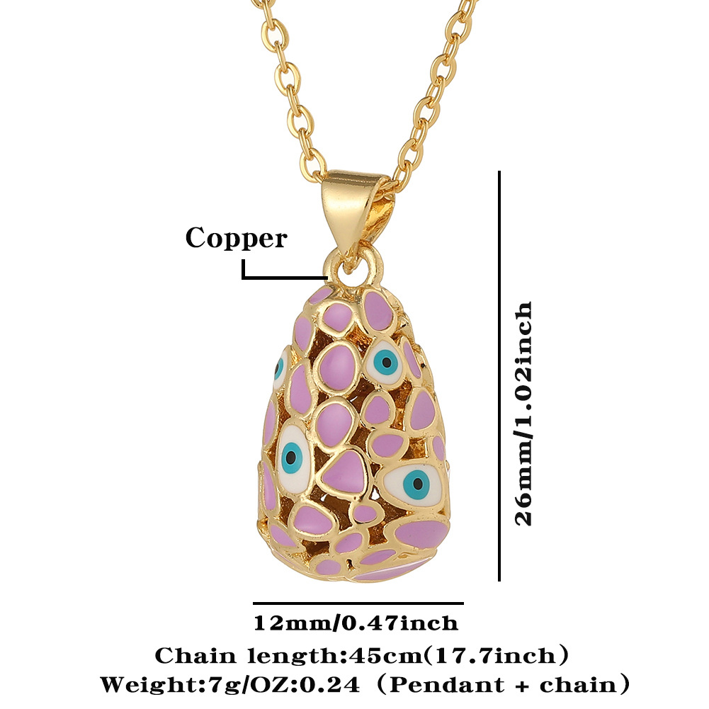 Handmade enamel pendant Size