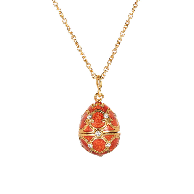 Vintage Egg Pendant Necklace